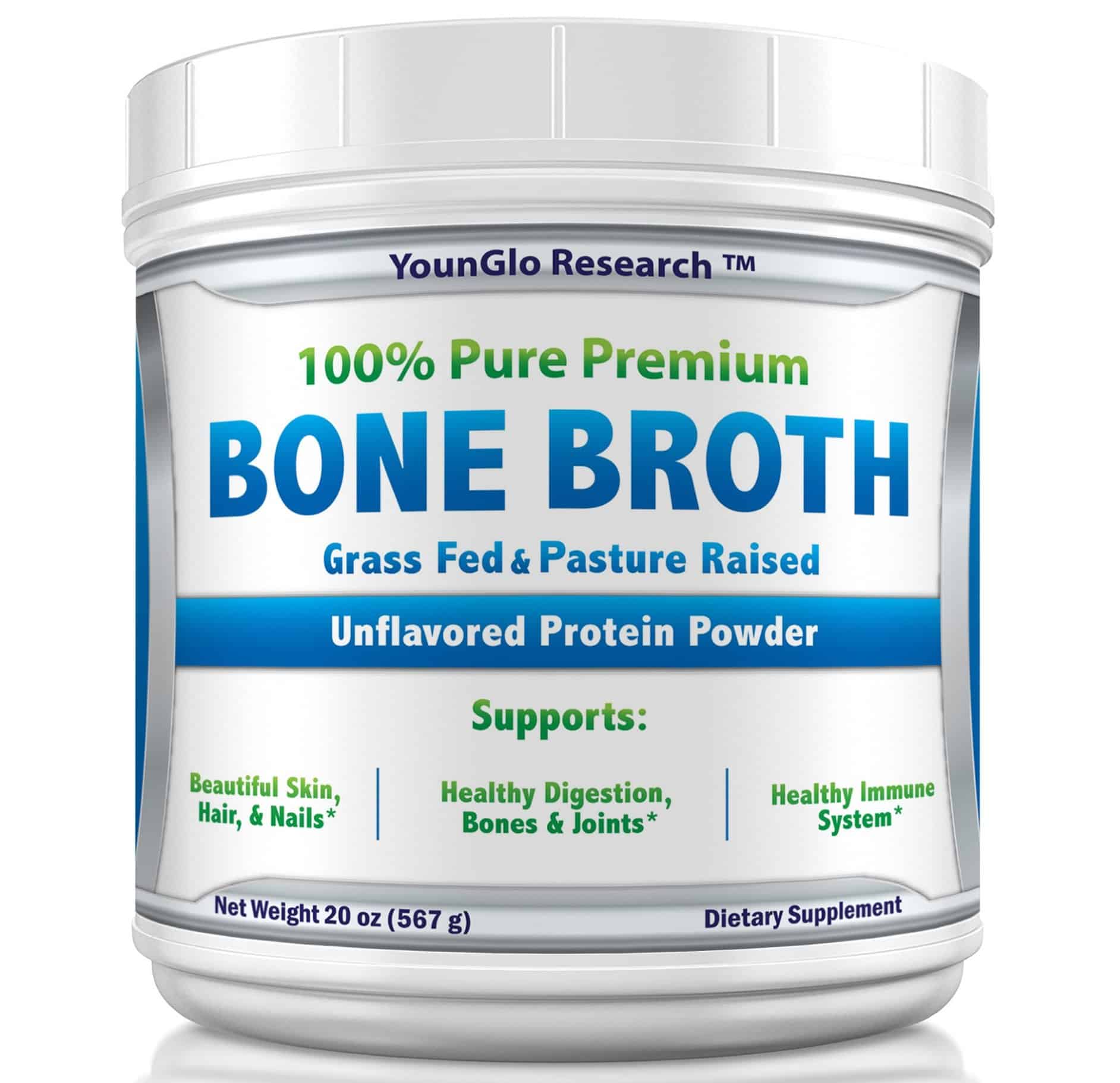 Bone Broth Protein Powder from Grass Fed Beef 20 oz Keto Friendly ...