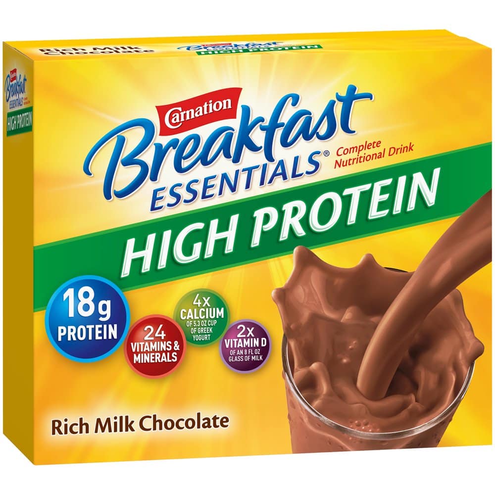 Carnation Breakfast Essentials High Protein Powder Nutritional ...
