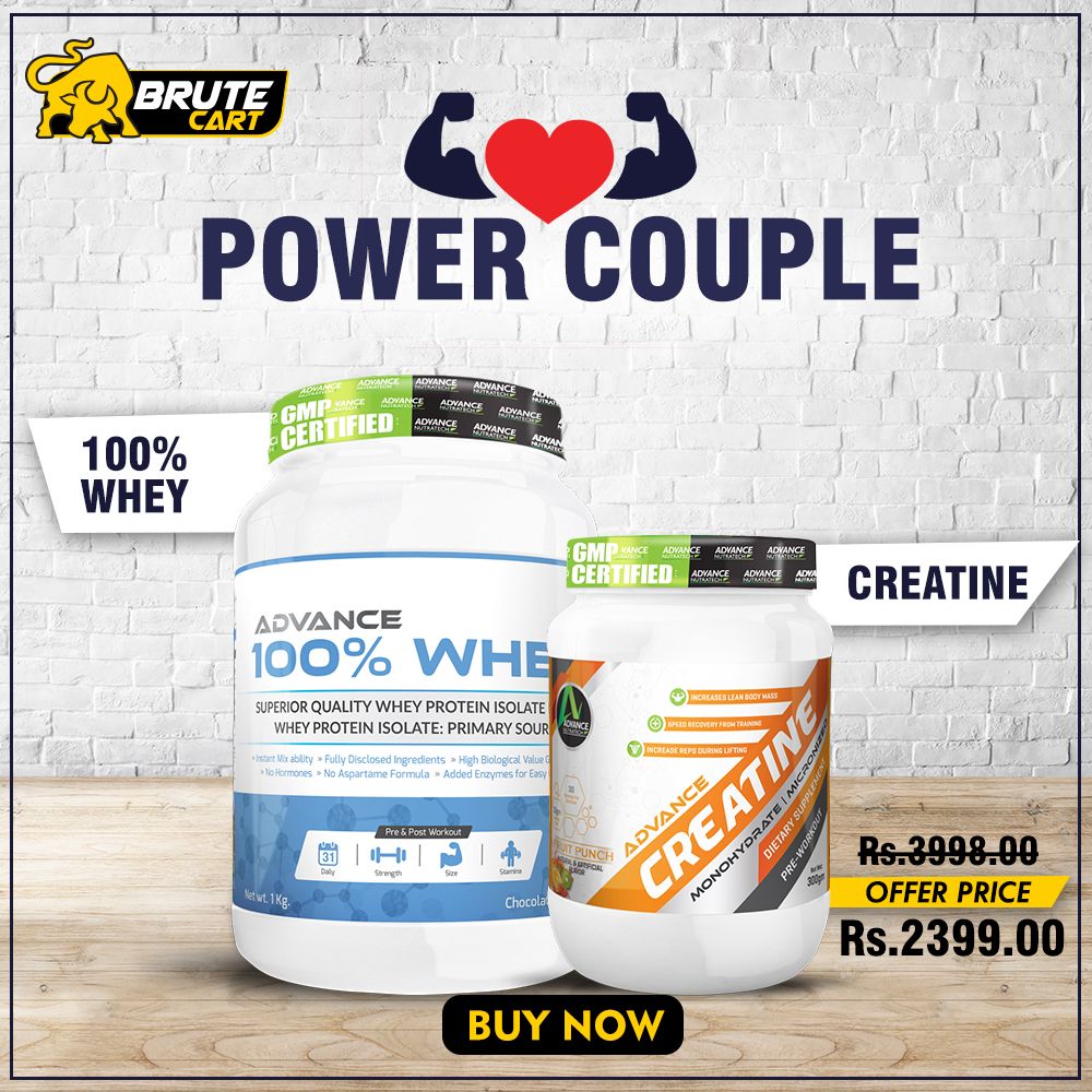 Now achieve your goals TOGETHER! Offering combo for couple. 100% Whey ...