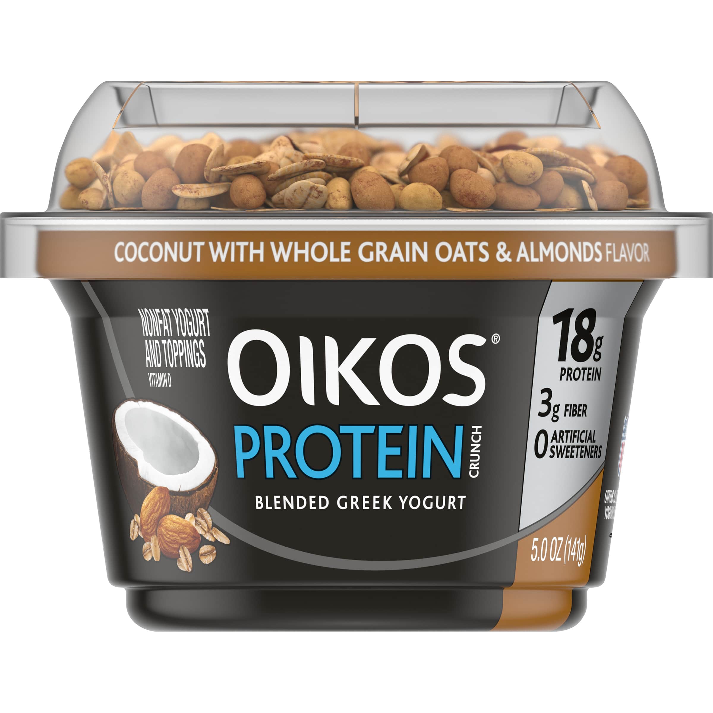 Oikos Protein Crunch Nonfat Coconut Greek Yogurt, 5 Oz.