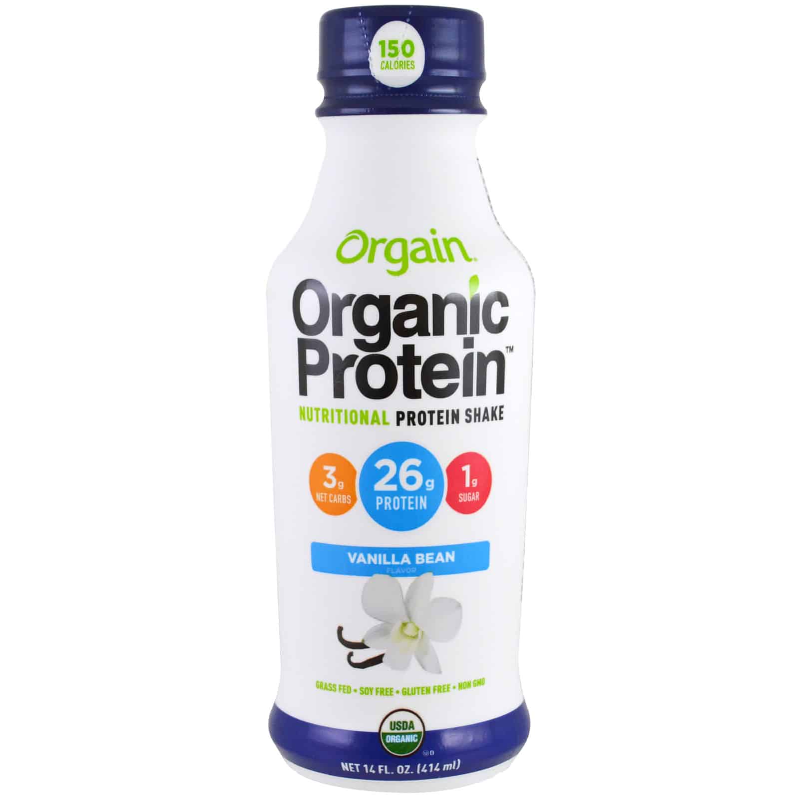 Orgain, Organic Protein Nutritional Protein Shake, Vanilla Bean Flavor ...