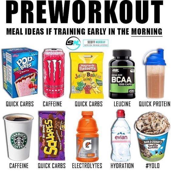 PREWORKOUT. I usually have a banana and a quick protein shake but all ...
