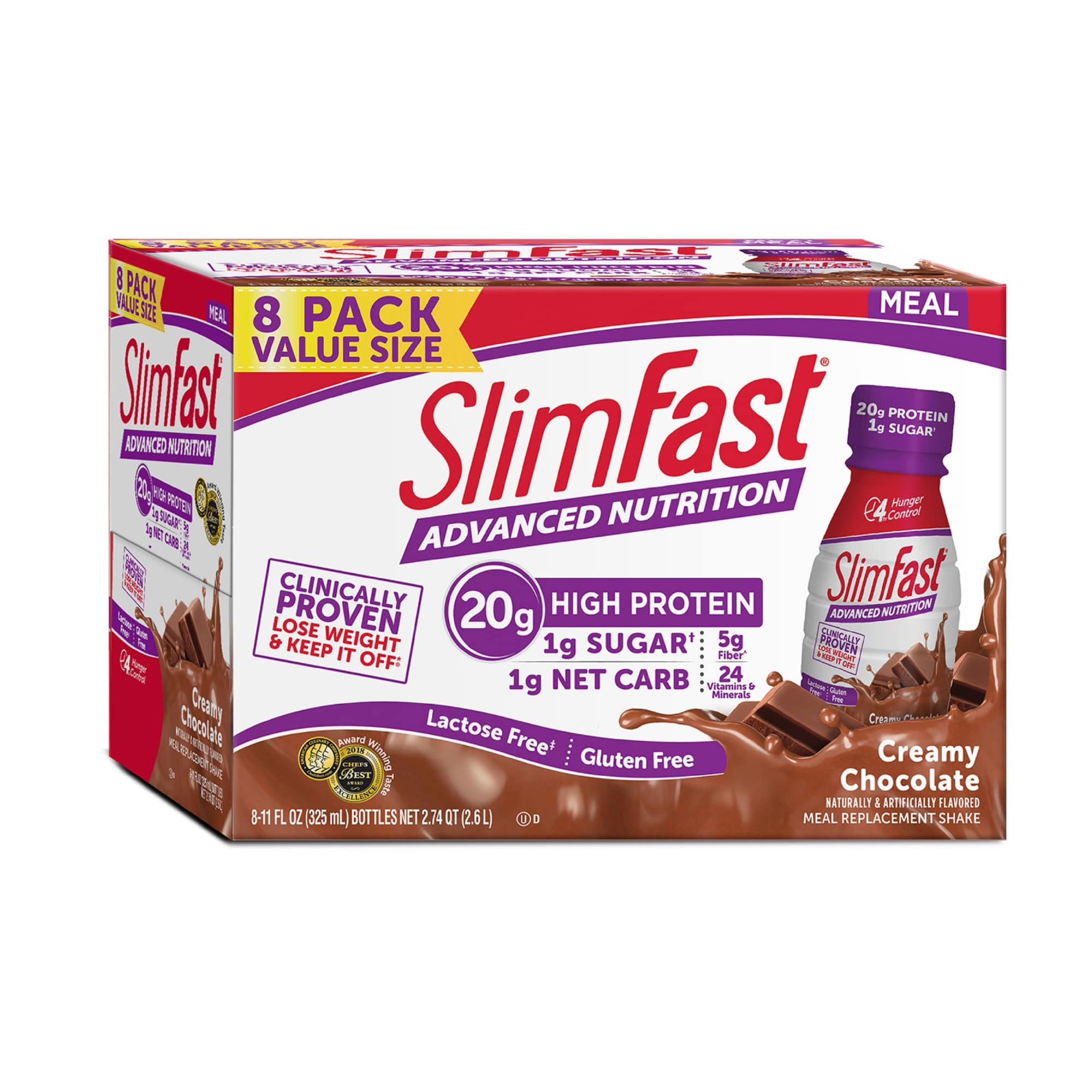 SlimFast Advanced Nutrition High Protein Meal Replacement Shakes ...