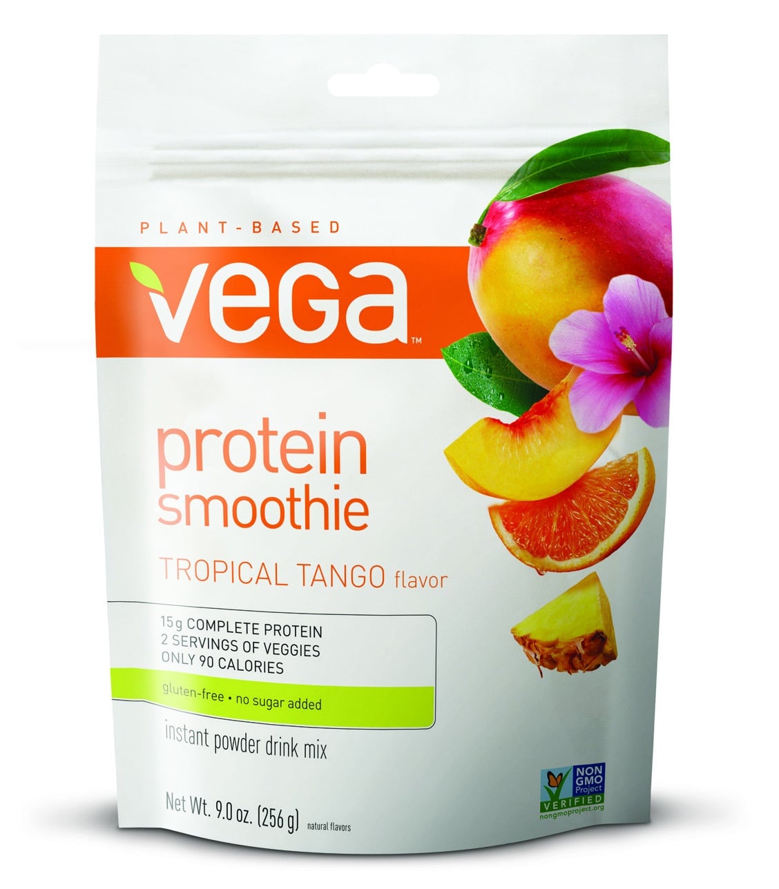 Vega Vegan Smoothie Powder, Tropical Tango, 15g Protein, 9.0 Oz ...