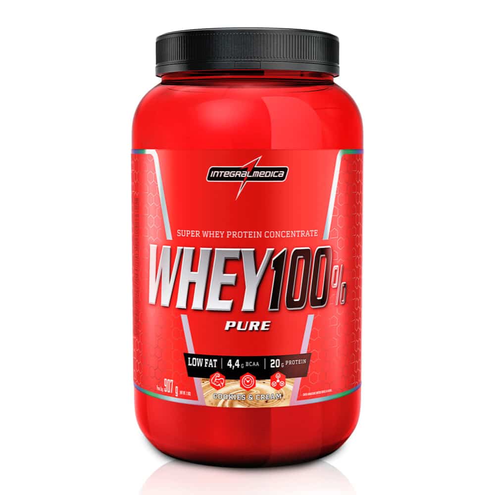 Whey Protein Integral MÃ©dica 100% Pure Cookies and Cream 907g ...