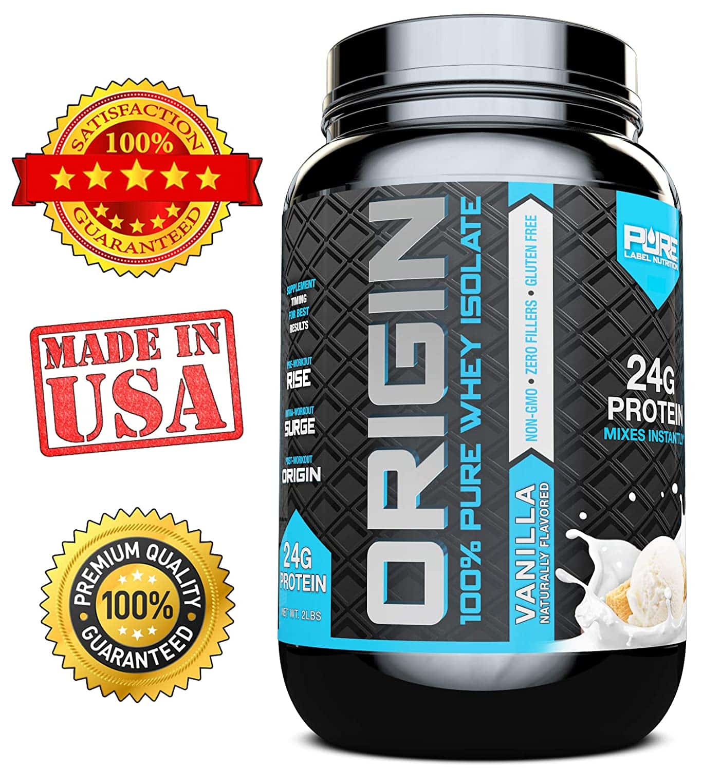 Whey Protein Isolate Cold Processed Undenatured Keto Friendly Whey ...